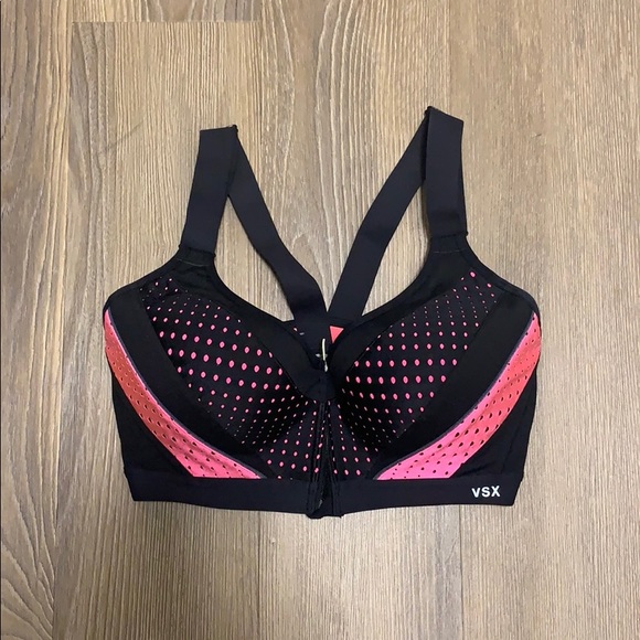 Victoria’s Secret Black and Pink Sportsbra - Picture 1 of 7